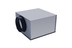Uninsulated plenum for square swirl diffusers 594x594 mm (WP100S)
