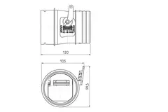 Ubbink Air Excellent 34C controllable valve